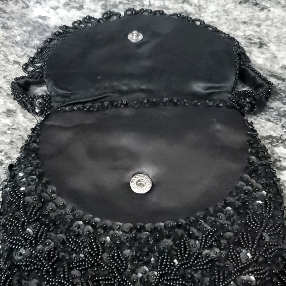 Beaded Satin Evening Bag - Picture 3 of 12